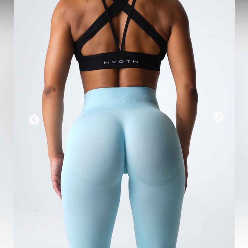 NVGTN Light Blue seamless contour Leggings